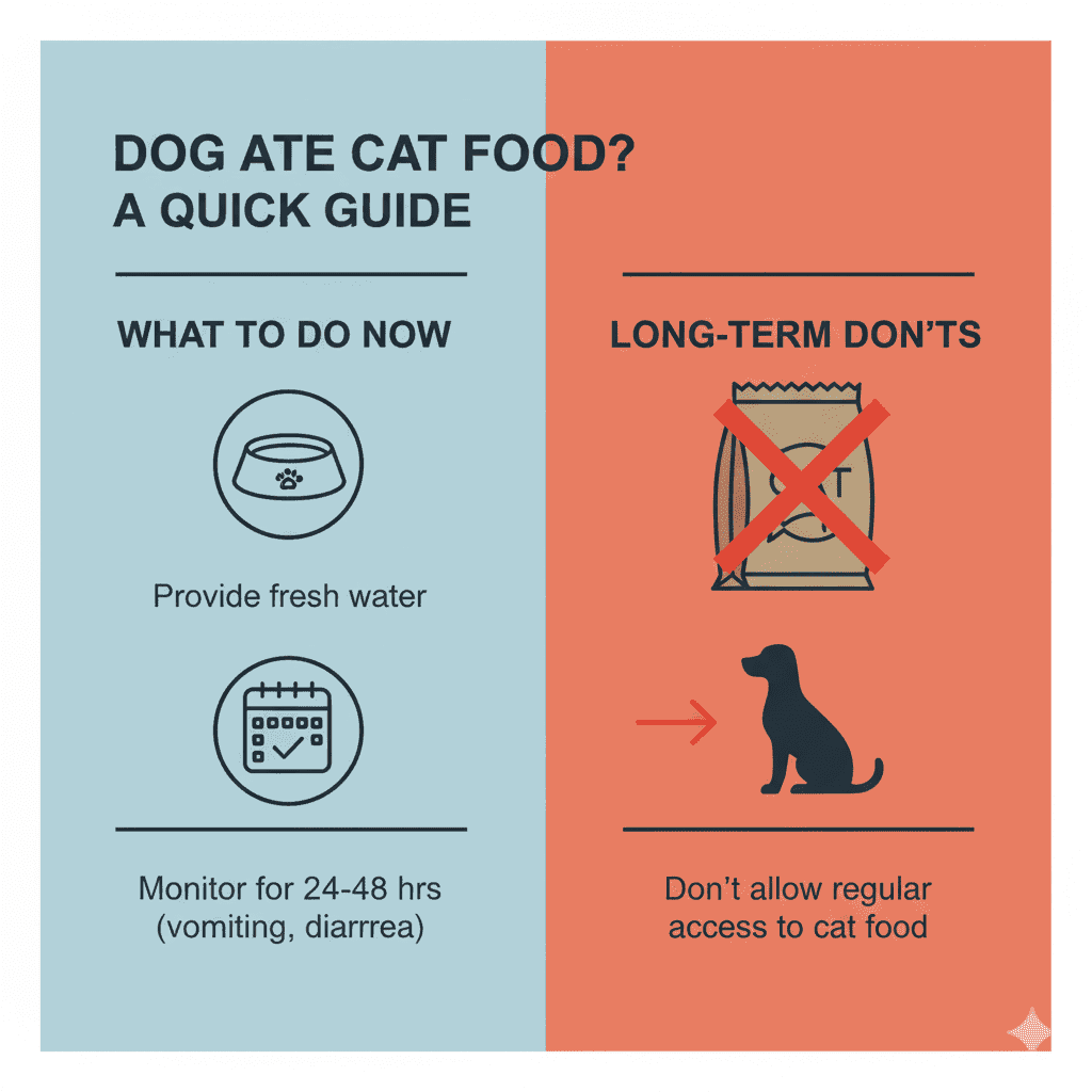 My Dog Ate Cat Food - What Should I Do?